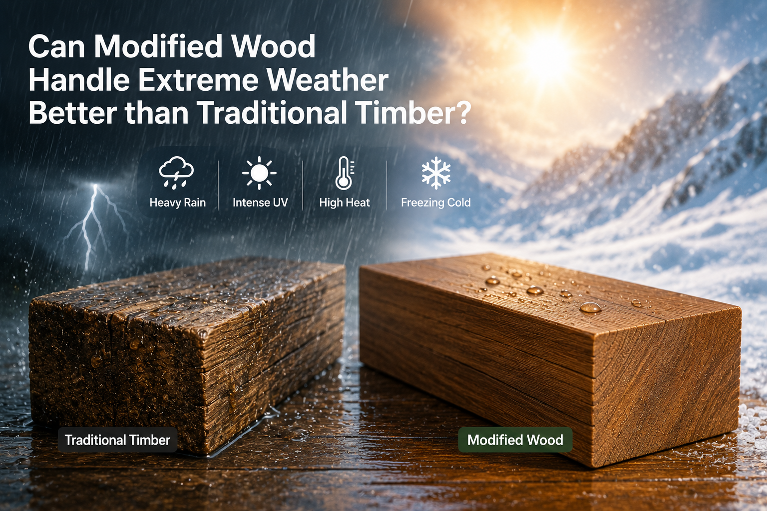Can Modified Wood Handle Extreme Weather Better than Traditional Timber?